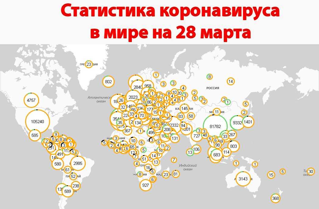 Коронавирус - онлайн карта распространения и статистика коронавируса в россии и мире